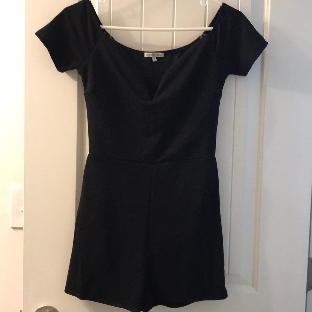 Charlotte Russe Cute Black Romper